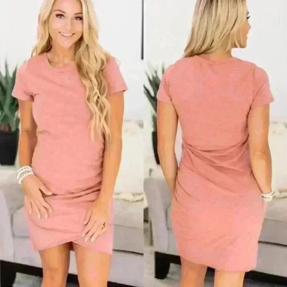 Pink Lily Give Me a Little Time Dress sz S
